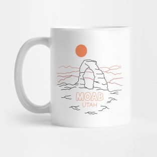 Moab Utah Line Art Mug